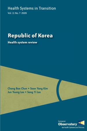 Republic of Korea Health System Review