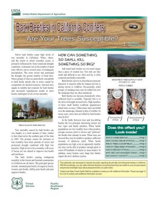 Bark Beetles in California Conifers Are Your Trees Susceptible? ►► R5-PR-033 ►► February 2015