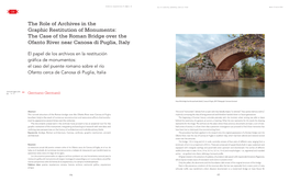 The Case of the Roman Bridge Over the Ofanto River Near Canosa Di Puglia, Italy