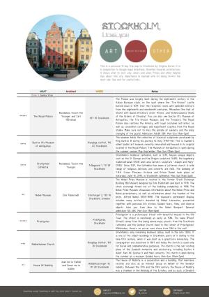 Stockholm Architecture Guide PDF 2020