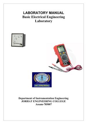 LABORATORY MANUAL Basic Electrical Engineering Laboratory