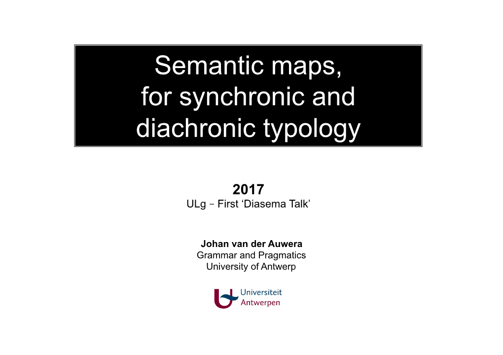 Semantic Maps Liège 2017