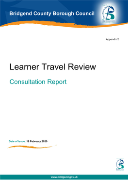 Appendix 2 Learner Travel Consultation Report February 2020