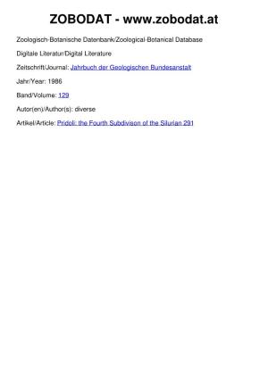 Gisch-Botanische Datenbank/Zoological-Botanical Database