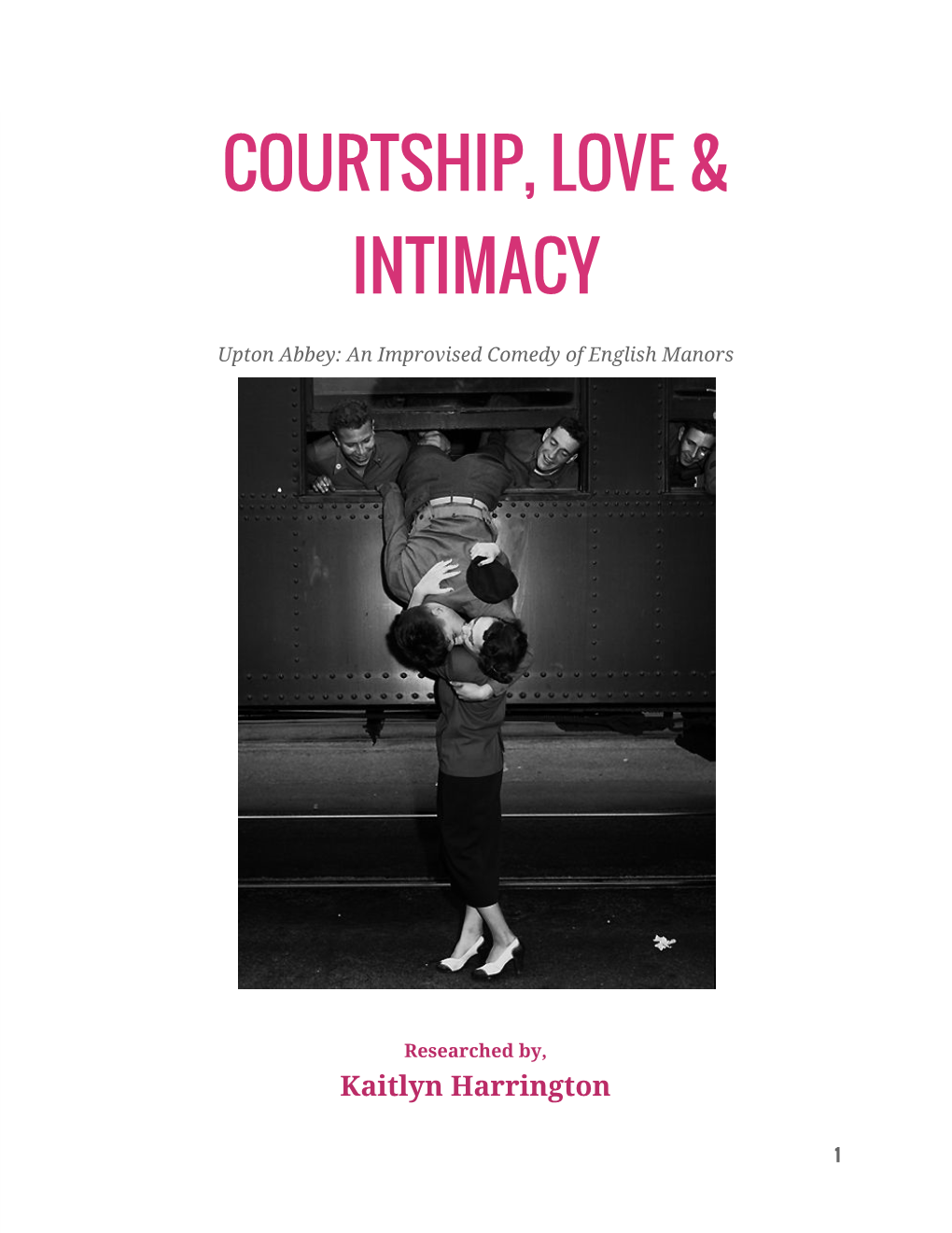 Courtship, Love & Intimacy