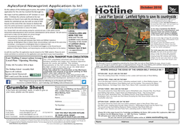 Larkfield Hotline April 2015 There Is a Fault