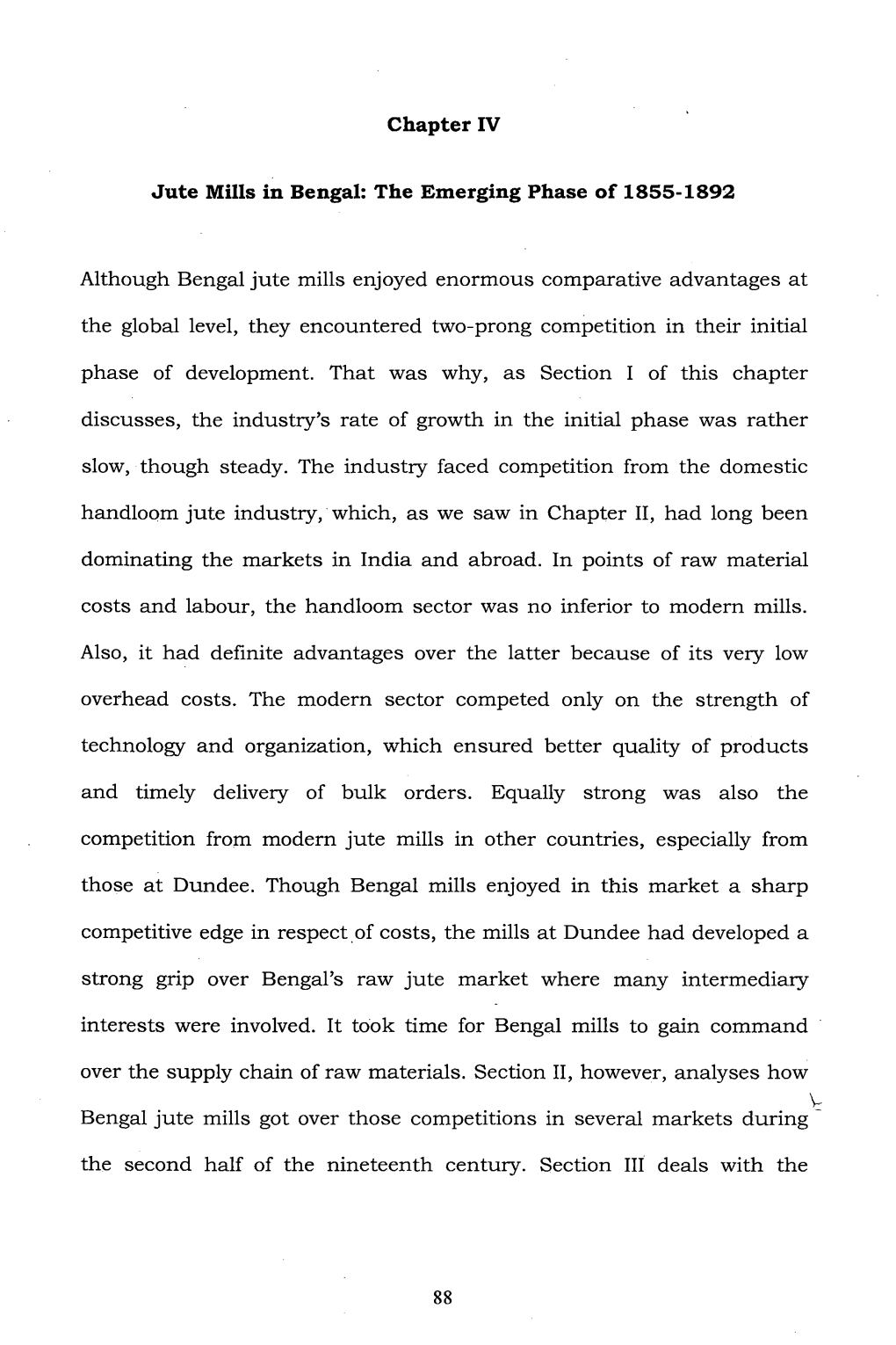 Chapter IV Jute Mills in Bengal: the Emerging Phase of 1855-1892