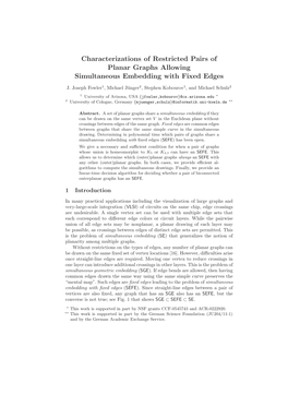 Characterizations of Restricted Pairs of Planar Graphs Allowing Simultaneous Embedding with Fixed Edges