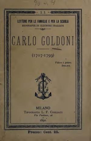 Carlo Goldoni, (1707-1793)