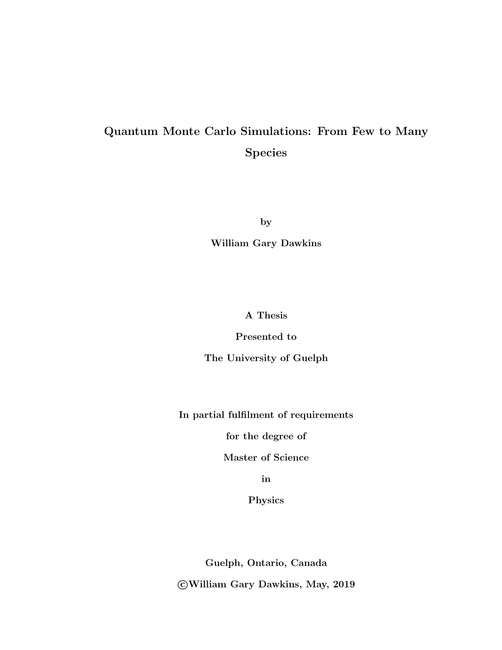 Quantum Monte Carlo Simulations: from Few to Many Species