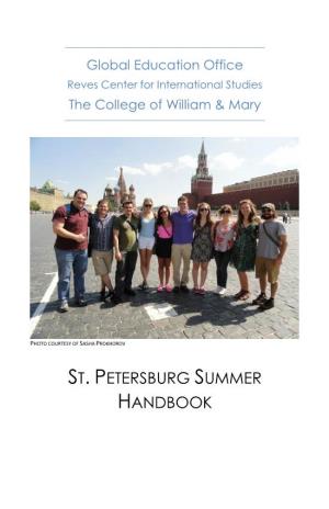 St. Petersburg Summer Handbook