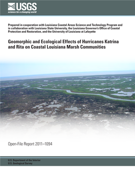 Geomorphic and Ecological Effects of Hurricanes Katrina and Rita on Coastal Louisiana Marsh Communities