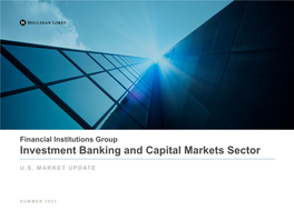 Investment Banking and Capital Markets Sector