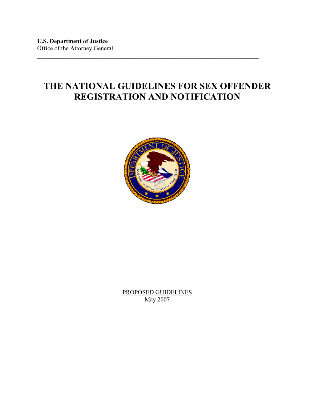 The National Guidelines For Sex Offender Registration And Notification Docslib 8678