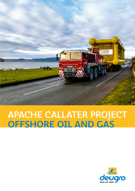 Offshore Oil and Gas Apache Callater Project
