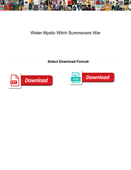 Water Mystic Witch Summoners War