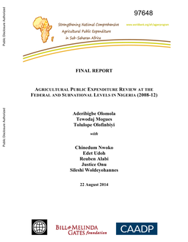 Final Report Agricultural Public