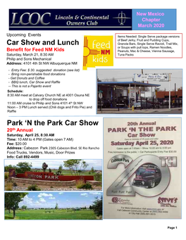 Car Show and Lunch Park