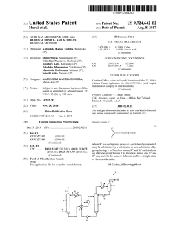 (12) United States Patent (10) Patent No.: US 9,724,642 B2 Murai Et Al