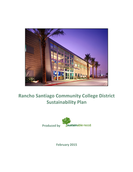 Rancho Santiago Community College District Sustainability Plan
