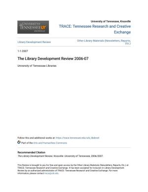 The Library Development Review 2006-07