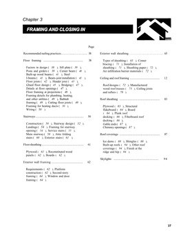 Wood-Frame House Construction, Chapter 3, Framing and Closing In