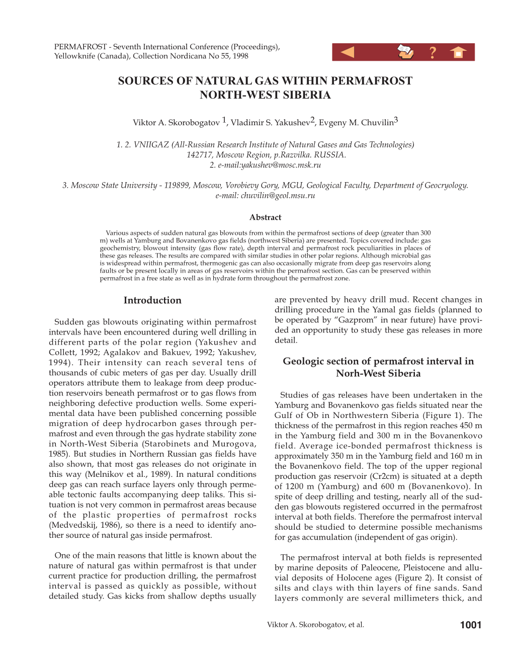 Sources of Natural Gas Within Permafrost North-West Siberia