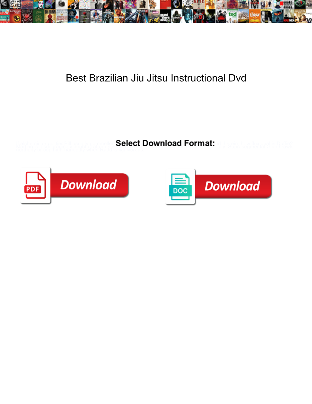 Best Brazilian Jiu Jitsu Instructional Dvd