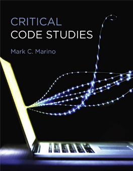 Marino-2020-Critical-Code-Studies