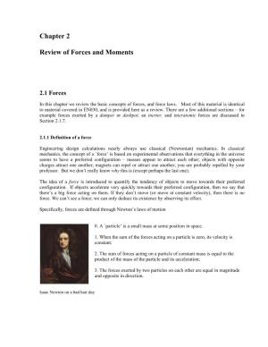 Chapter 2 Review of Forces and Moments