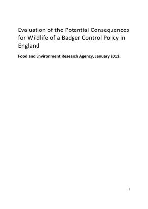 Badger-Control-Consequences.Pdf