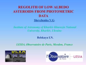 Investigation of the Asteroid Phase Dependences of Brightness at The