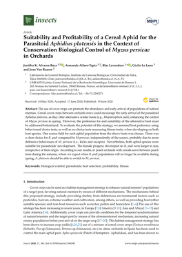 Suitability and Profitability of a Cereal Aphid for the Parasitoid Aphidius