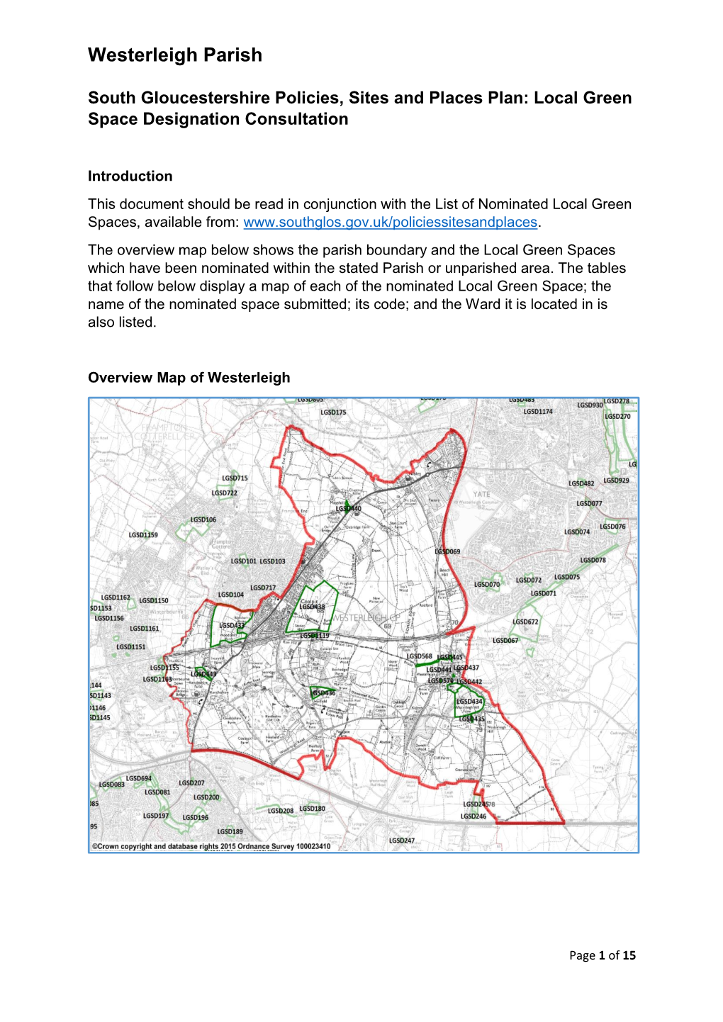 Westerleigh Parish