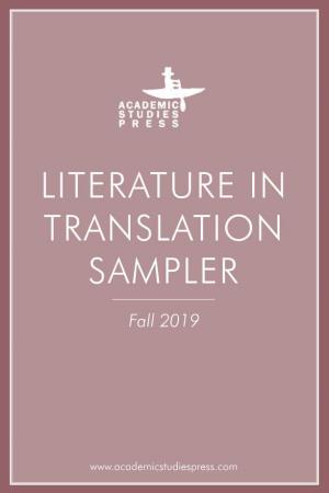 Literature in Translation Sampler