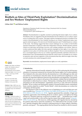 Decriminalisation and Sex Workers' Employment Rights