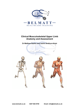 Clinical Musculoskeletal Upper Limb Anatomy and Assessment