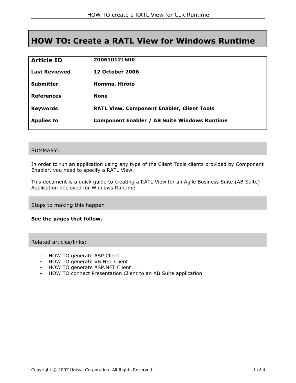 Create a RATL View for Windows Runtime