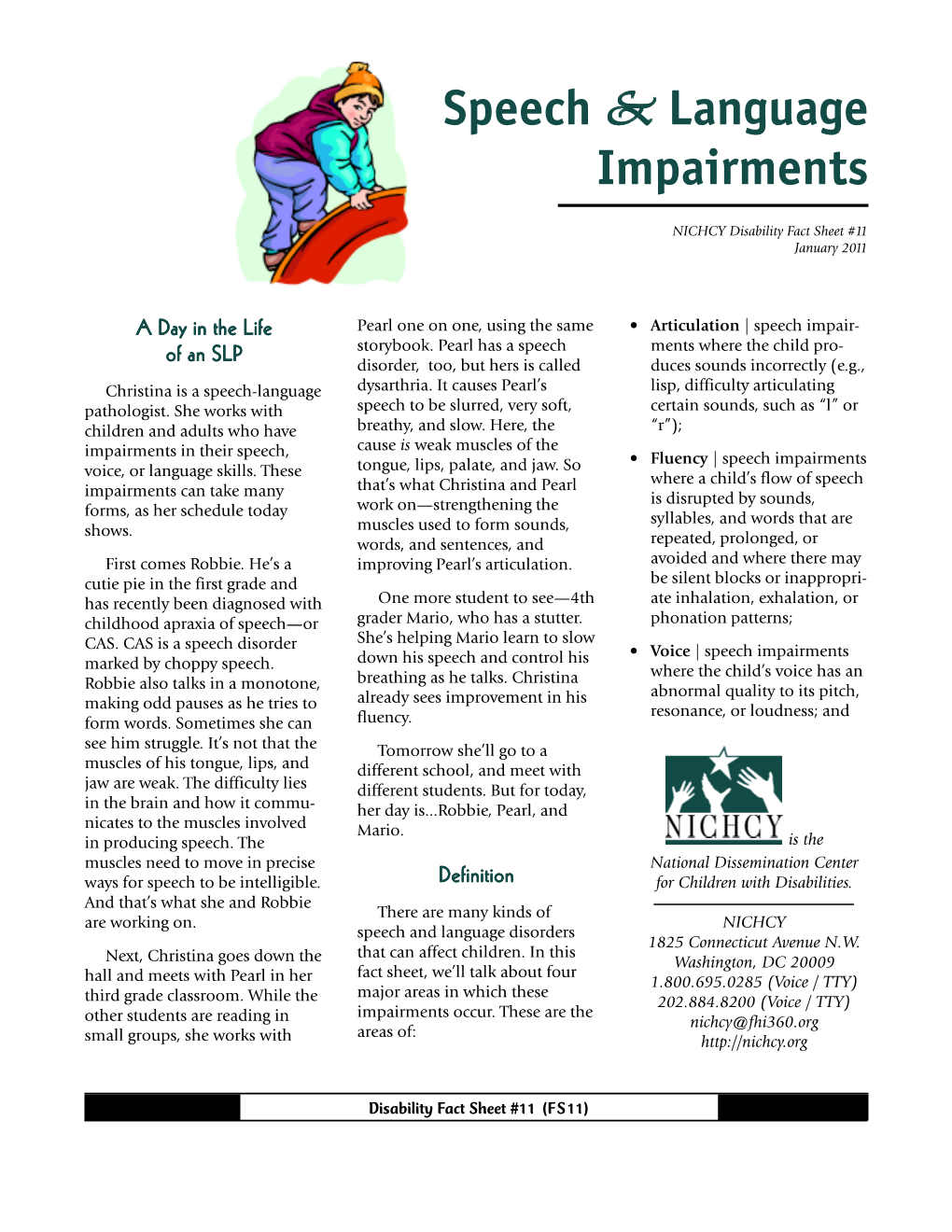 Speech & Language Impairments