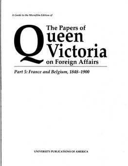 He Papers of Queenvictoria on Foreign Affairs