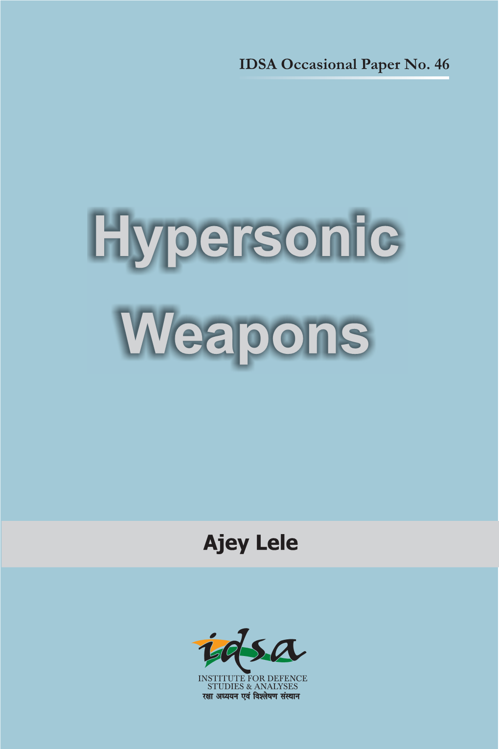 Hypersonic Weapons | 1