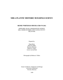 Mid-Atlantic Historic Buildings Survey