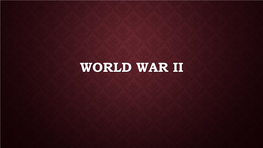 World War Ii Origins of War in Europe