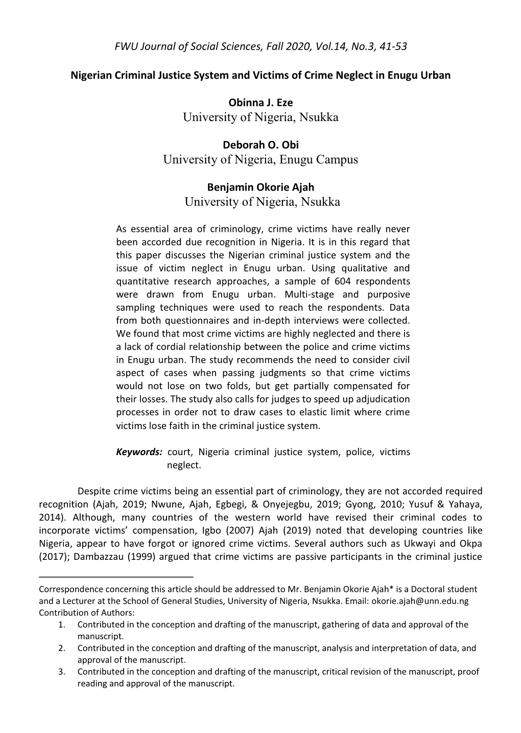 University of Nigeria, Nsukka