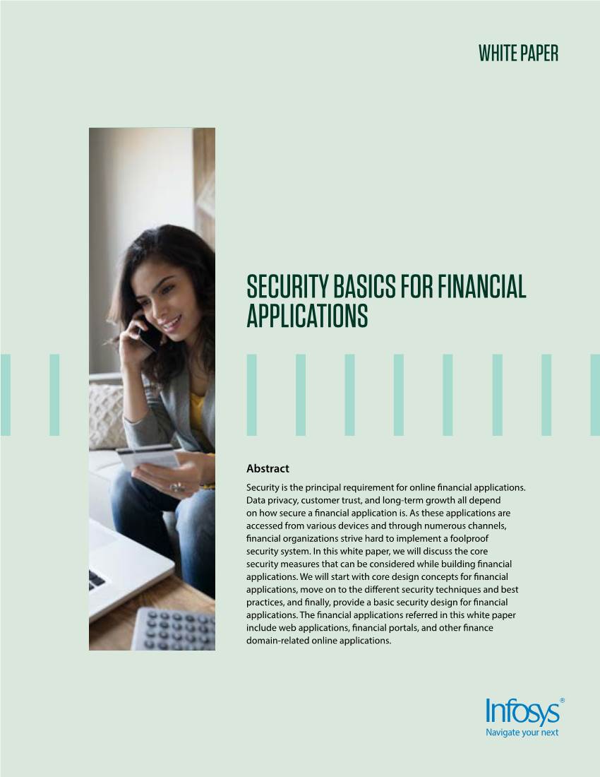 Security Basics for Financial Applications