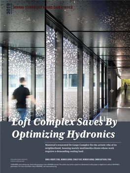 Loft Complex Saves by Optimizing Hydronics