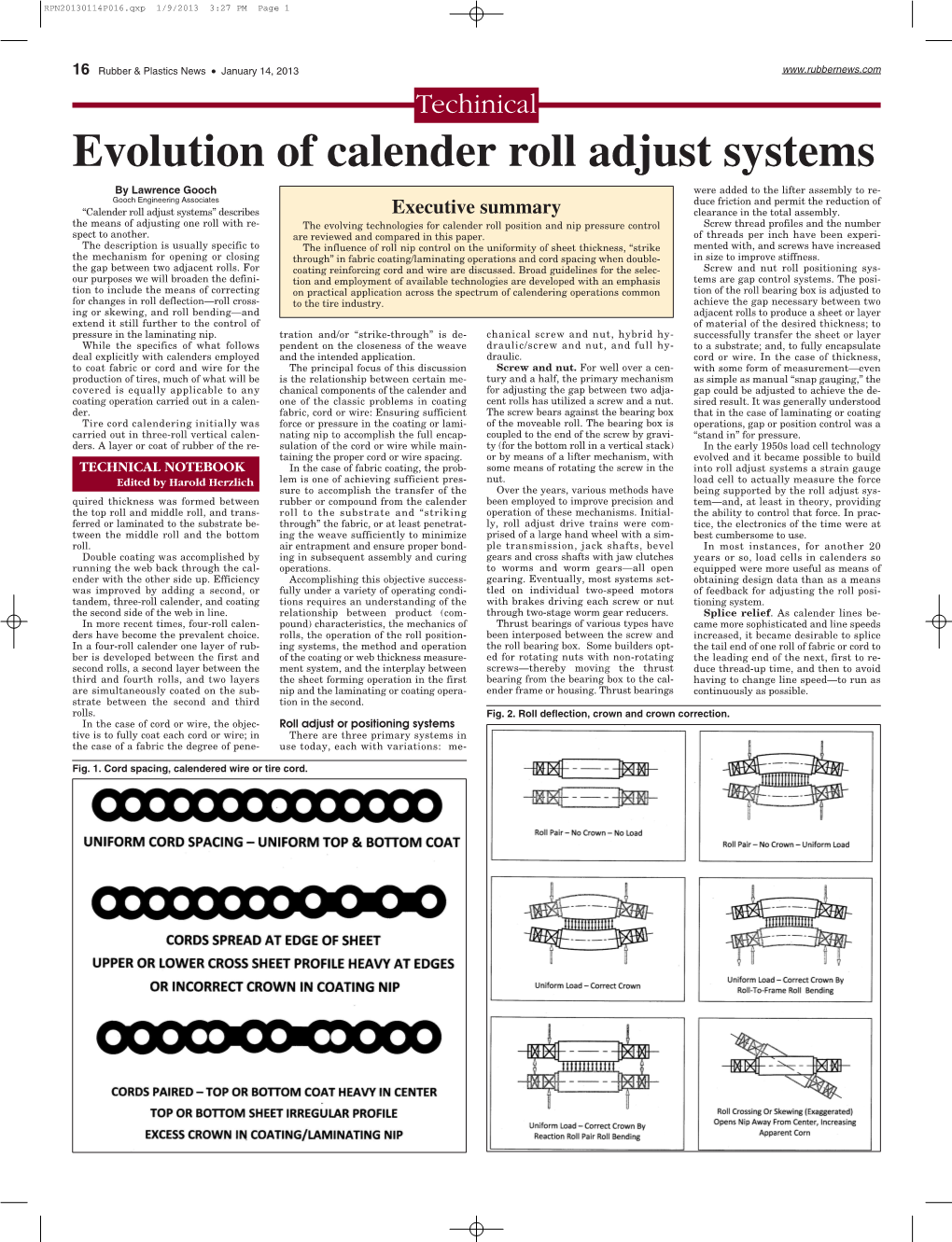 Evolution of Calender Roll Adjust Systems