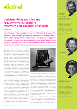 Judaism: Religious Rules and Requirements in Regard