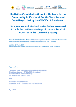 East & South Cheshire & Vale Royal COVID-19 Community
