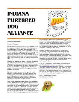 Indiana Purebred Dog Alliance